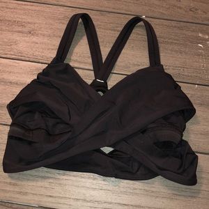 Lululemon black criss cross sports bra 12